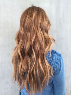 Caramel Blonde Hair Color, Caramel Blonde Hair, Baylage Hair, Copper Blonde Hair, Red Blonde Hair, Ginger Hair Color, Hair Color Auburn