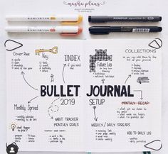 Bullet Journal Collections, Journal D'inspiration, Bullet Journal 2019, Creating A Bullet Journal, Bullet Journal Weekly Spread, Bullet Journal Mood, Bullet Journal Aesthetic, Bullet Journal Diy