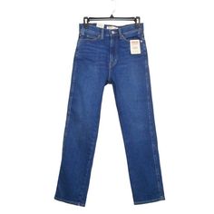 Signature by Levi Strauss Womens Jeans 4 W27 Straight Blue High Rise Heritage * Levi Strauss Jeans, White Stag, Liz Claiborne, Stretch Fabric