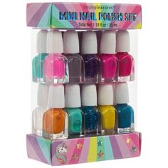 Material: Plastic Color: Multi-Color Net Weight: 1.18 Fluid Ounces (25mL) Total Care & Safety: Do Not Eat Age Grade: 6+ UPC: 840234629857 Quantity: 1 Set Set Includes: 1 - Turquoise Nail Polish 1 - Pink Glitter Nail Polish 1 - Mauve Nail Polish 1 - Purple Glitter Nail Polish 1 - Hot Pink Nail Polish 1 - Magenta Nail Polish 1 - Light Pink Nail Polish 1 - Iridescent Glitter Nail Polish 1 - Orange Nail Polish 1 - Teal Nail Polish 1 - Blue Glitter Nail Polish 1 - Yellow Nail Polish 1 - Blue Nail Pol Pastel Glitter Nails, Magenta Nail Polish, Pink Glitter Nail Polish, Turquoise Nail Polish, Hot Pink Nail Polish, Teal Nail Polish, Mauve Nail Polish, Light Pink Nail Polish, Magenta Nails