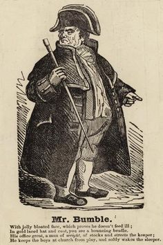 an old black and white drawing of a man with a hat, cane and coat