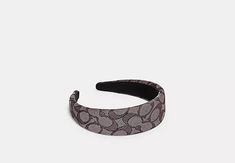 COACH® | Signature Headband Coach Headband, Head Band Short Hair, Retro Bags, Card Pouch, Monogrammed Items, Metallic Leather, Hair Band, Character Outfits, Signature Style