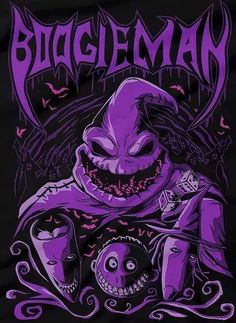 a purple shirt with an image of a creepy clown