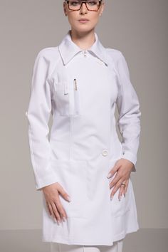 Labcoat Doctors Design, Labcoat Doctors, Doctor Outfit, Scarf Women Fashion