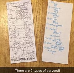 there are 2 types of servers written on the side of this bookmark and in front of each other