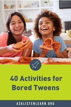 Are your tweens out of school for the summer? They are going to love these fun activities to keep them occupied while they're on break from school. Some of them involve screens and technology and others will give them a break from the screens while still keeping them engaged and having fun. #tweens #boredom #summer No School, 6th Grade Science