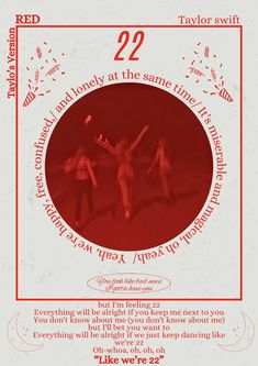 an advertisement for the red dance company