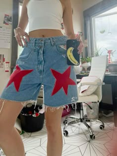 Ropa Upcycling, Star Shorts, Skandinavian Fashion, Diy Vetement, Diy Clothes Design, Thrift Flip, Diy Sewing Clothes