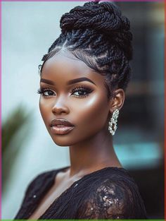 Discover the elegance and versatility of braided bun hairstyles, perfect for any occasion. From sleek low buns to messy bohemian styles, these updos offer endless possibilities. Learn how to create braided buns that suit your hair length and texture, and explore tips on adding accessories for a personalized touch. Get inspired by Pinterest photos showcasing the best braided bun looks. Braid Updo For Black Women, Braided Updo For Black Women, Elegant Braided Hairstyles, Updo Cabello Natural, Updo Braided Hairstyles, Braided Bun Styles, Goddess Braids Updo, Black Hair Bun, Black Hair Updo Hairstyles