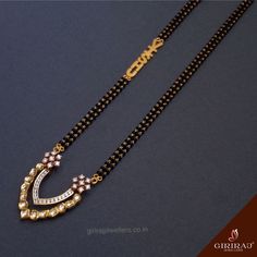 Mangalsutra Designs Long, Long Mangalsutra Designs Gold, Long Mangalsutra Designs, Mugappu Chain, Long Mangalsutra, Mangalsutra Design, Black Beads Mangalsutra Design, Gold Jewelry Simple Necklace, Gold Mangalsutra Designs