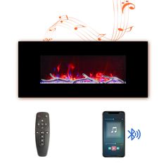 This electric fireplace is designed for wall-mounted. Creating a cozy atmosphere of a traditional fireplace, this electronic fireplace has realistic flames with a real fire look. The mult flame settings radiate a soft ember glow up to an intense blaze. Control the heat and flame with the remote control or screen buttons. Configure two stereo speakers, make it possible to enjoy the warmth while immersed in the music. A bit more homey and interesting to your room, it is the excellent choice, wheth Electronic Fireplace, Wall Mounted Electric Fireplace, Mounted Electric Fireplace, Wall Mounted Fireplace, Quartz Wall, Wall Mount Electric Fireplace, Real Fire, Traditional Fireplace, Overhead Lighting