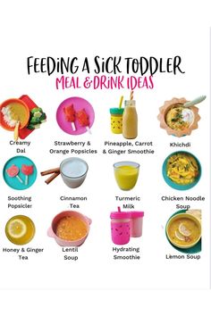 feeding a sick toddler meal and drink ideas