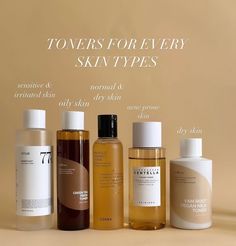 Toners specified for every skin type. . SAVE for later! . A small note: I mentioned which skin type will benefit most, but this doesn’t mean it won’t help other skin types too! What is your pick? Dry Skin Toner, Toner Skincare, Oily Skin Acne, Natural Face Skin Care, Aesthetic Skincare, Skin Care Collection, Basic Skin Care Routine, Skin To Skin