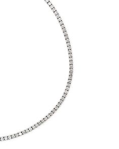 The Round Diamond Tennis Necklace features beautiful diamonds that are set in 14k white gold that have a diameter of 3.1mm. Available in both 18 and 20-inch lengths! Carat | 16.50-17.75 ctwClarity | VSColor | G-HCut | Round Brilliant Note: In-stock products ship same-day or next-day depending on the time of your order. For made-to-order items please allow up to 1-3 weeks to ship your newest piece of fine jewelry. Timeless Silver Round Cut Diamond Necklace, Silver Round Cut Diamond Necklace Timeless Style, Timeless Silver Diamond Necklace With Round Cut, Timeless Silver Diamond Cut Necklace, Timeless Silver Diamond Necklace With Vvs Clarity, White Gold Tennis Necklace With Diamond Cut, Timeless Sterling Silver Tennis Necklace With Round Cut, Timeless Sterling Silver Tennis Necklace, White Gold Tennis Necklace With Brilliant Cut