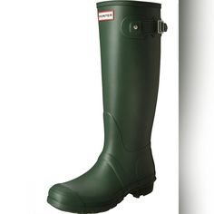 HUNTER Women's Original Tall Snow Boots Green Rain Boots For Outdoor, Women Hunters, Carrie Bradshaw, Bag Set, Snow Boots, Rain Boots, Boots, The Originals, Women Shopping