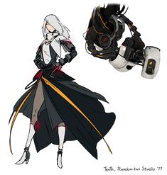 Glados Human, Portal Art, Superhero Design, Human Art, 영감을 주는 캐릭터, Anime Comics, Fantasy Character Design, Art Studios, Character Design Inspiration