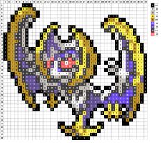 a cross - stitch pattern with an image of a pokemon character in the form of a pixel