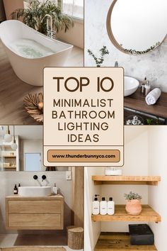 Transform your bathroom into a serene sanctuary with these Top 10 Minimalist Bathroom Lighting Ideas! From soft ambient lights to sleek modern fixtures, these tips will help you create the perfect balance of style and functionality. 🌟 Enhance your bathroom's aesthetic while achieving a warm and inviting glow. ✨

💡 Ready to revamp your space? Visit Thunder Bunny Co for more inspiration.

#MinimalistBathroom #BathroomLighting #HomeDecorIdeas #LightingDesign #BathroomGoals Bathroom Lights Over Mirror, Bathroom Lighting Ideas, Modern Bathroom Light Fixtures, Exterior Lighting Design, Kitchen Under Cabinet Lighting, Farmhouse Style Lighting, Bronze Fixtures, Bathroom Lights