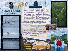 a collage with pictures and words about things to see in kenai fords tours