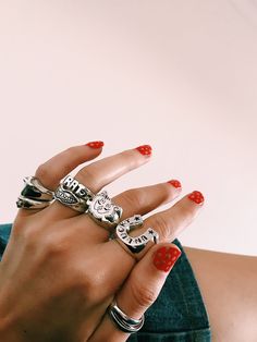 Unlucky Horseshoe Ring – Rat Betty Western Rings, Chunky Silver Rings, Horseshoe Ring, Dope Jewelry, Chunky Jewelry, Classy Jewelry, Funky Jewelry, Jewelry Lookbook, Bling Rings