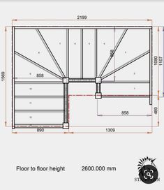 the floor height and measurements for an outdoor shower stall, including two walls with sliding doors