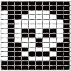 a black and white pattern with squares in the shape of a square, on a white background