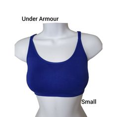 Ua Women's Sports Bra Low Impact Athletic Top Seamless Racerback Activewear Small This Bra Gives You The Right Support For Low-Impact Activities. It Has A Seamless Fit And Adjustable Straps For Complete Comfort. Soft Comfortable Racerback Style Absorbs Sweat To Keep You Cool, Dry And Comfy Medium High Support High Impact Adjustable Straps Seamless Perfect Fit Women's Small 93% Nylon, 7% Elastane Excellent Condition. Ships Immediately All Items Are Cleaned And Sanitized Before Shipping. Smoke And Small Bra, Printed Sports Bra, Gray Sports Bra, High Impact Sports Bra, White Sports Bra, Padded Sports Bra, Women Sports, Athletic Top, Women's Sports