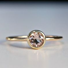 Rose Gold Morganite Topaz Ring, Classic Morganite Solitaire Rings, Classic Morganite Round Cut Rings, Classic Morganite Ring With Round Cut, Solitaire Morganite Round Ring, Gold Morganite Diamond Ring, Gold Morganite Diamond Promise Ring, Morganite Solitaire Round Ring, Eco-friendly Morganite Diamond Ring