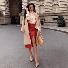 Elegant Classy Outfits, Elegantes Outfit Frau, Look Office, Aesthetic Clothing Stores, What Do, Sophisticated Outfits, Skirts Midi High Waisted, Do You