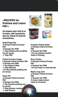 the recipe for pralies and cream is shown in this advertisement