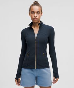 Luon Define Jacket, Navy Define Jacket, Lululemon Define Jacket Gold Zipper, Navy Lululemon, 19 Birthday, Current Aesthetic, Holiday Wishlist, Lululemon Define, Lululemon Define Jacket