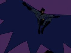 batman flying through the air with his arms outstretched