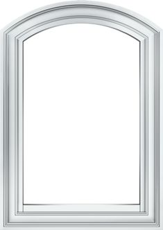 an open white window on a white background