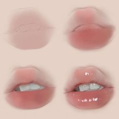 four images of lips with different shapes and sizes