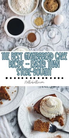 the best gingerbread cake recipe - easier than stop - bought with only 3 ingredients