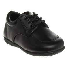 Josmo Shoes Toddler Boys Straps Dress Shoes. Mock Toe with Hook and Loop strap for a Stylish Look, Super Cute Formal Design for Special Occasions Highly comfortable materials, these will stay comfortable throughout any event you and your kid are in. Thanks to its high-quality padding you won't hear your little man complain about sore feet. Size: 7.  Color: Black.  Gender: male. Boys Black Shoes, Black Toddler Shoes, Toddler Dress Shoes, Boy Walking, Oxford Sneakers, Black Dress Shoes, Walking Sneakers, Toddler Boy Shoes, Baby Boy Shoes