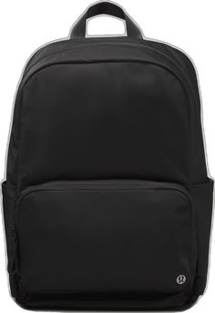 Black Nylon Backpack With Water Bottle Pocket, Sporty Lululemon Standard Backpack, Lululemon Nylon Backpack, Lululemon Sporty Standard Backpack, Lululemon Nylon Standard Backpack, Nylon Backpack With Water Bottle Pocket, Standard Nylon Backpack With Water Bottle Pocket, Lululemon Backpack For Everyday Use, Lululemon Standard Backpack For Everyday Use