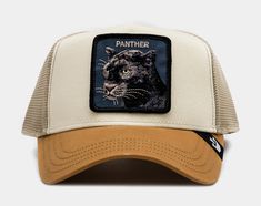 Keep adding to your collection with the wild assortment of the Goorin Brothers Animal Farm Snap Back Trucker Hat.Cotton canvas trucker hat with mesh back Embroidered animal patch Curved brim Adjustable snapback closure Goorin Brothers logo tag detailing Interior sweatband for comfortable all-day wear 57% polyester, 43% cotton Beige Curved Bill Trucker Hat For Outdoor, Beige Trucker Hat With Curved Bill For Outdoor, Beige Snapback Trucker Hat For Outdoor, Beige Snapback Trucker Hat, Farm Snap, Goorin Bros Hats Men, Brown Trucker Hat With 5-panel Design, Leather Patch Trucker Hat 5-panel, Trucker Snapback Hat For Fishing