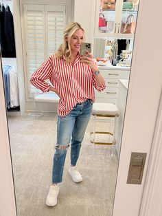 Want to see some Sezane outfits on? Here's a fall fashion for women overview with try on photos! Get inspired for midi length dresses, easy striped button down shirts, black dresses and Sezane shoes. Fashion outfits for women over 30! Sezane Outfit, Hoka Running, Oversized Button Down Shirt, Comfortable Outfit, Casual Night Out