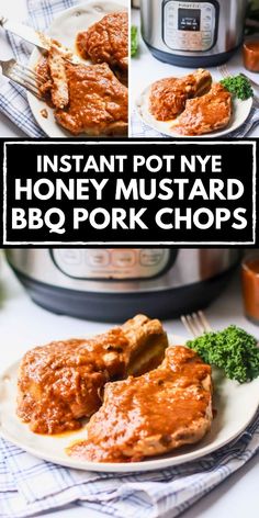 instant pot nye honey mustard bbq pork chops