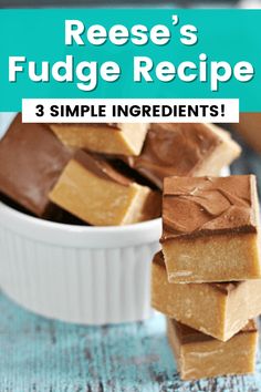 three ingredient fudge recipe made with 3 simple ingredients for fudge fudges