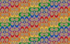 an image of a multicolored pattern with shoes on it