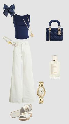 Classy And Elegant Outfits, Elegant Daily Outfit, Classy And Elegant, Elegant Outfits, Old Money Style, Pinterest Outfits, Blue Top