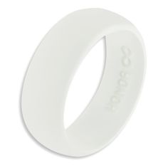 PRICES MAY VARY. PLAIN and SIMPLE - NO LOGO DESIGN on the OUTER RING - ( Just how we like it!) : function without hindrance with your Honor Ring Silicone Wedding Ring and avoid the risk losing your metal wedding ring when you remove it to do manual work that can lead to damaging the ring or even injuring yourself. THE PERFECT ALTERNATIVE TO YOUR METAL RING; with a tensile strength surpassing 183N, this perfectly shaped, premium quality and stylish silicone wedding bands are cast in stainless ste Minimalist White Promise Rings, Classic White Band For Promise Ring, Classic White Promise Ring Band, White Round Band Ring For Marriage, White Promise Bands, Silicone Rings Wedding Bands, Silicone Wedding Ring, Alternative Ring, Men At Work