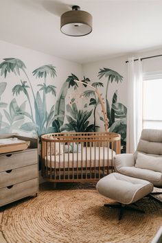 Best Gender Neutral Nursery Themes Jungle Nursery Gender Neutral, Asian Nursery Theme, Island Theme Nursery, Jungle Room Theme, Tiger Theme Nursery, Tropical Nursery Theme, Tarzan Nursery, Nursery Ideas Jungle, Diapering Station