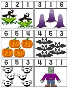 halloween themed worksheet for kids to practice counting