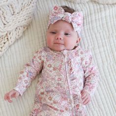 penelope's poppies ruffle zipper footie Pastel Poppies, Baby Girl Coming Home Outfit Summer, Twins Clothes, Baby Girl Going Home Outfit Summer, Personalized Newborn Outfit, Pink Floral Cotton Onesie, Pink Floral Print Bubble Romper For Playtime, Newborn Girl Pajamas, Personalized Swaddle