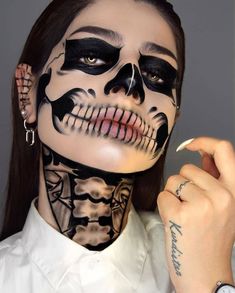 Halloween Makeup, Makeup Ideas, Skeleton, Halloween, Makeup, Instagram, Make Up Ideas, Make Up, Halloween Make Up