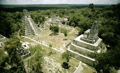 an aerial view of the ancient ruins in mexico