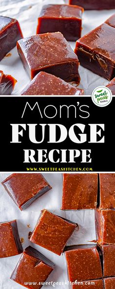 My Mom’s Fudge Mom’s Fudge, My Moms Fudge, My Mom's Fudge, Moms Fudge, Candy Brownies, Desert Board, Easy Fudge Recipe, Magic Cookie Bar Recipe, Gf Sweets